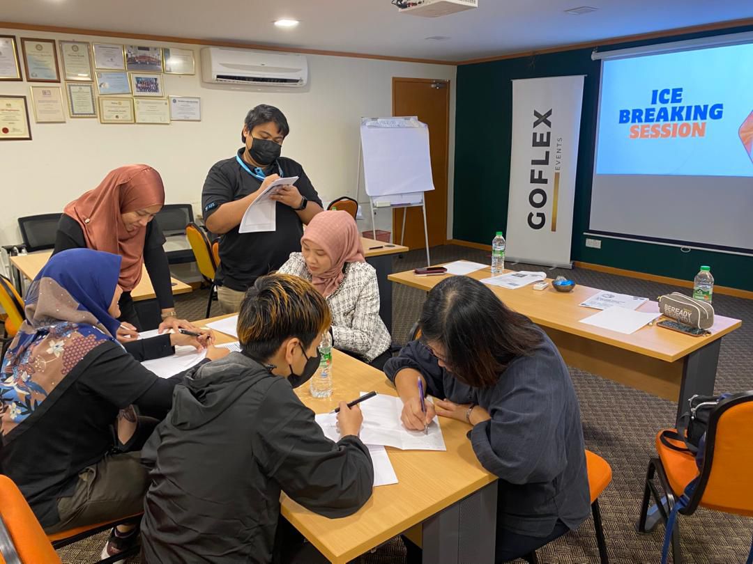 Interactive corporate training workshop conducted by GoFlex Events