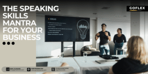 Business strategy presentation during corporate training workshop