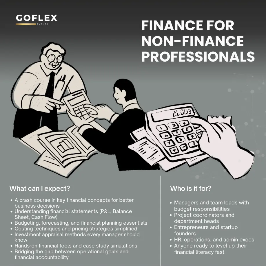 Finance training for non-finance managers by GOFLEX EVENTS