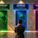 Intermediate, Advanced and Advanced Excel with AI training pathways